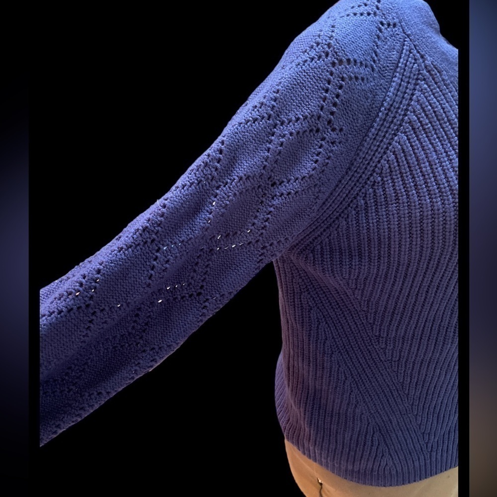 NWOT Size L Blue Cardigan Evaless - Picture 4 of 4